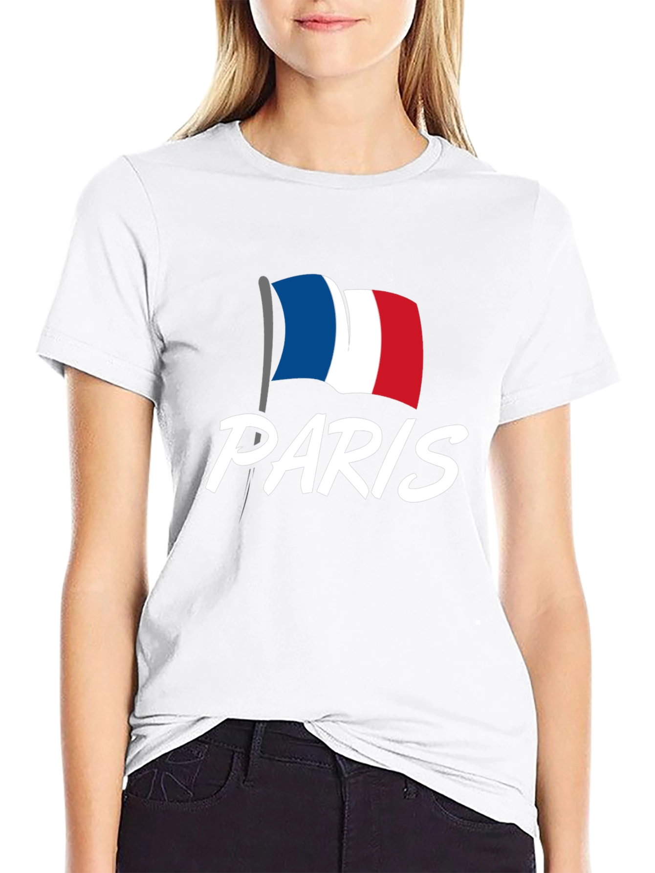 Paris France Flag Graphic T-Shirt