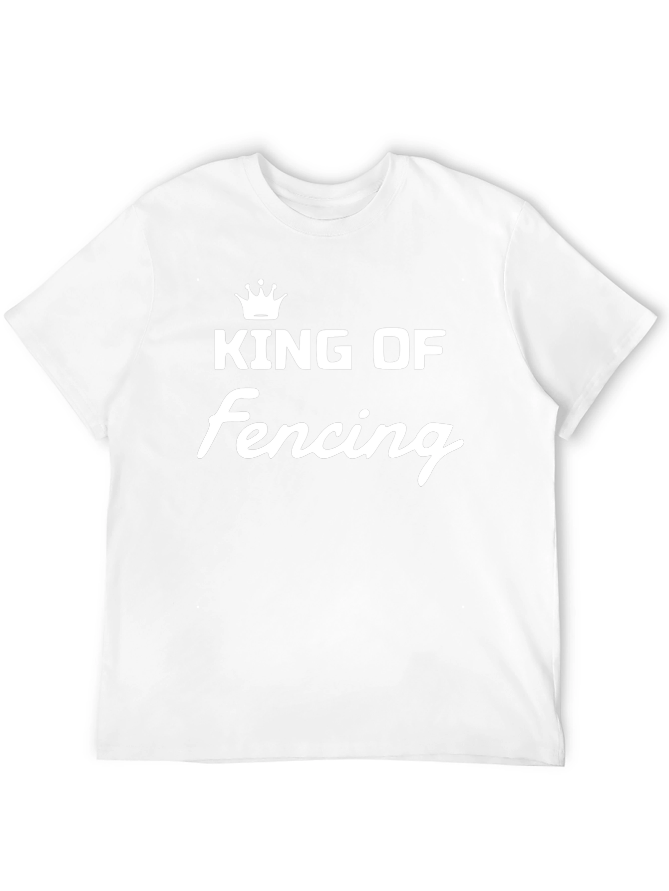 King of Fencing T-Shirt - Black Crew Neck