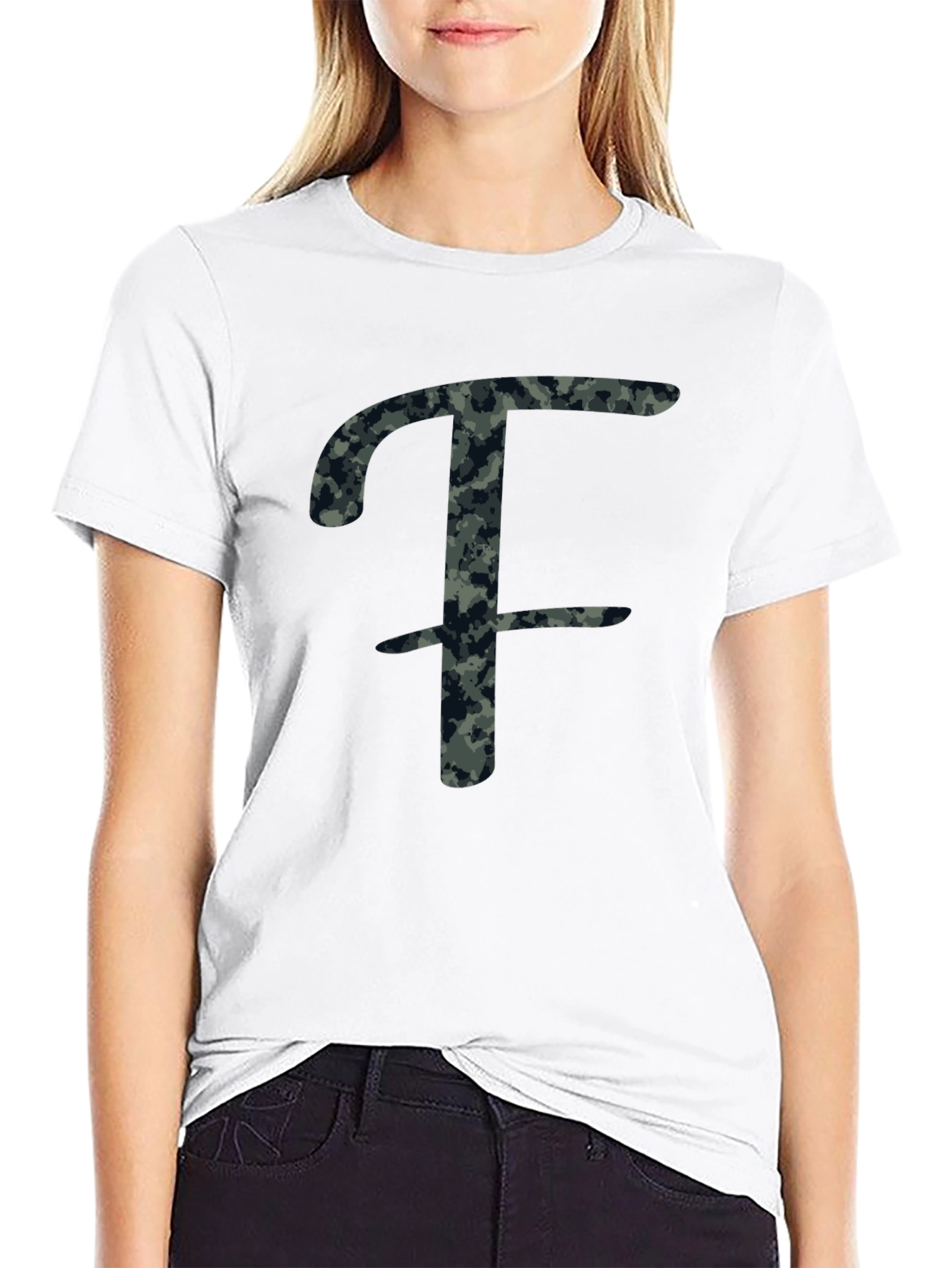 Camo F Graphic Tee - Stylish Urban Wear
