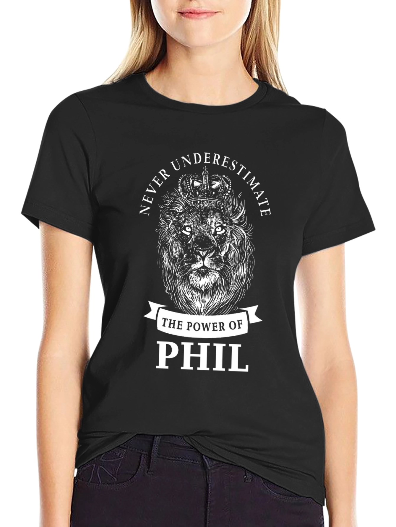 Never Underestimate Phil Lion Graphic T-Shirt