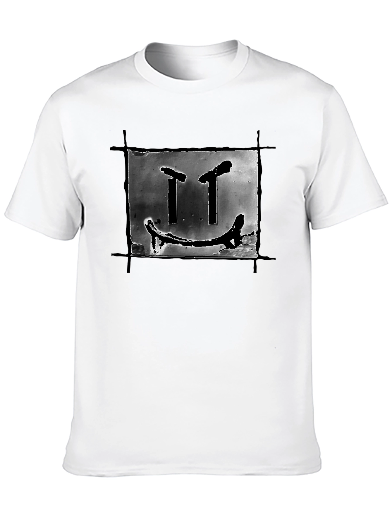 Distressed Smiley Face Graphic Tee