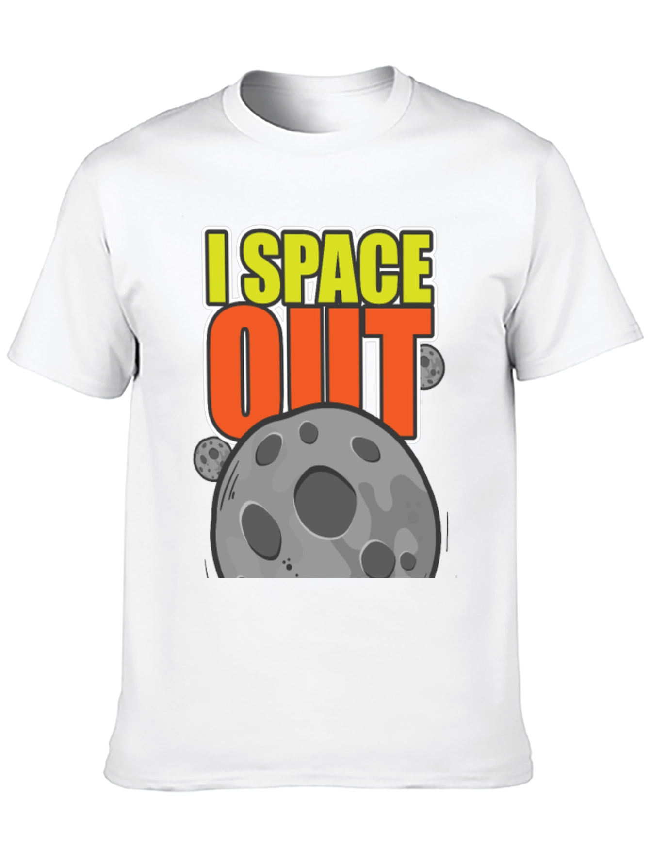 I Space Out Graphic Tee - Black Cotton T-Shirt