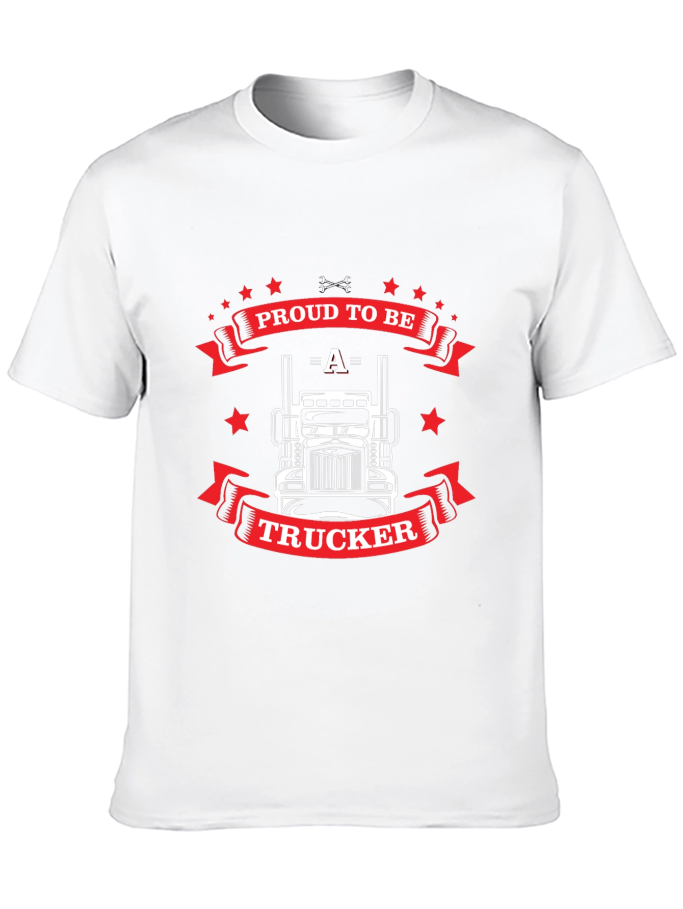 Proud Trucker Graphic T-Shirt - Black