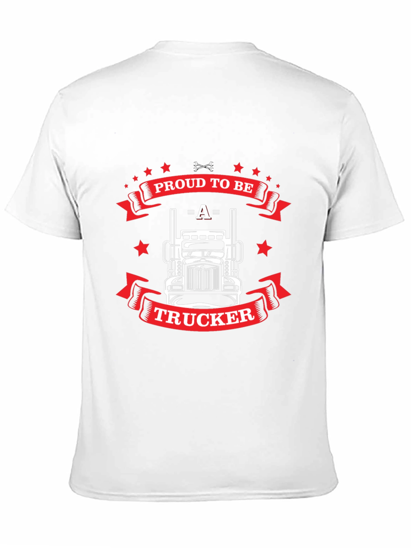 Proud Trucker Graphic T-Shirt - Black