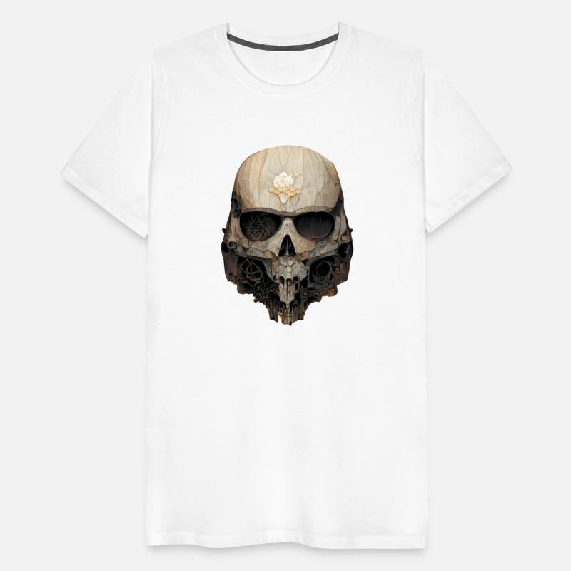 Skull Wood with ornaments
