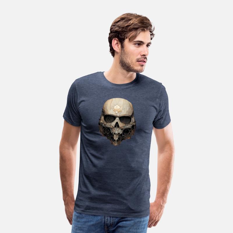 Skull Wood with ornaments