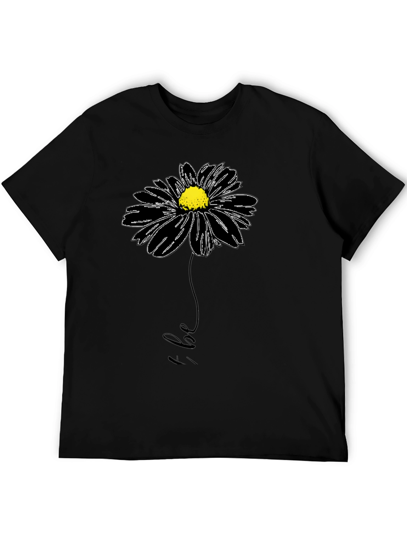 Black Floral Be Graphic Tee