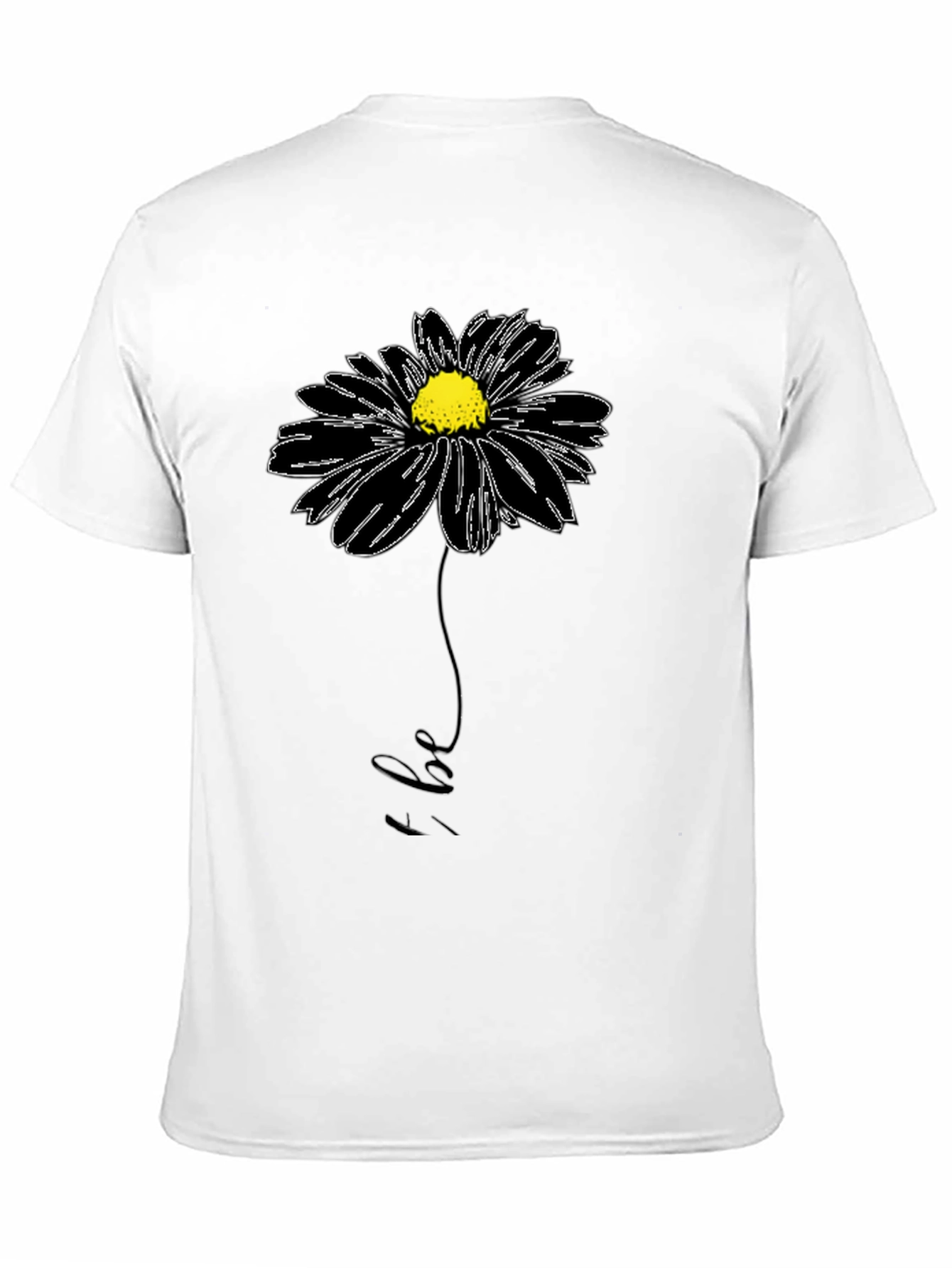 Black Floral Be Graphic Tee