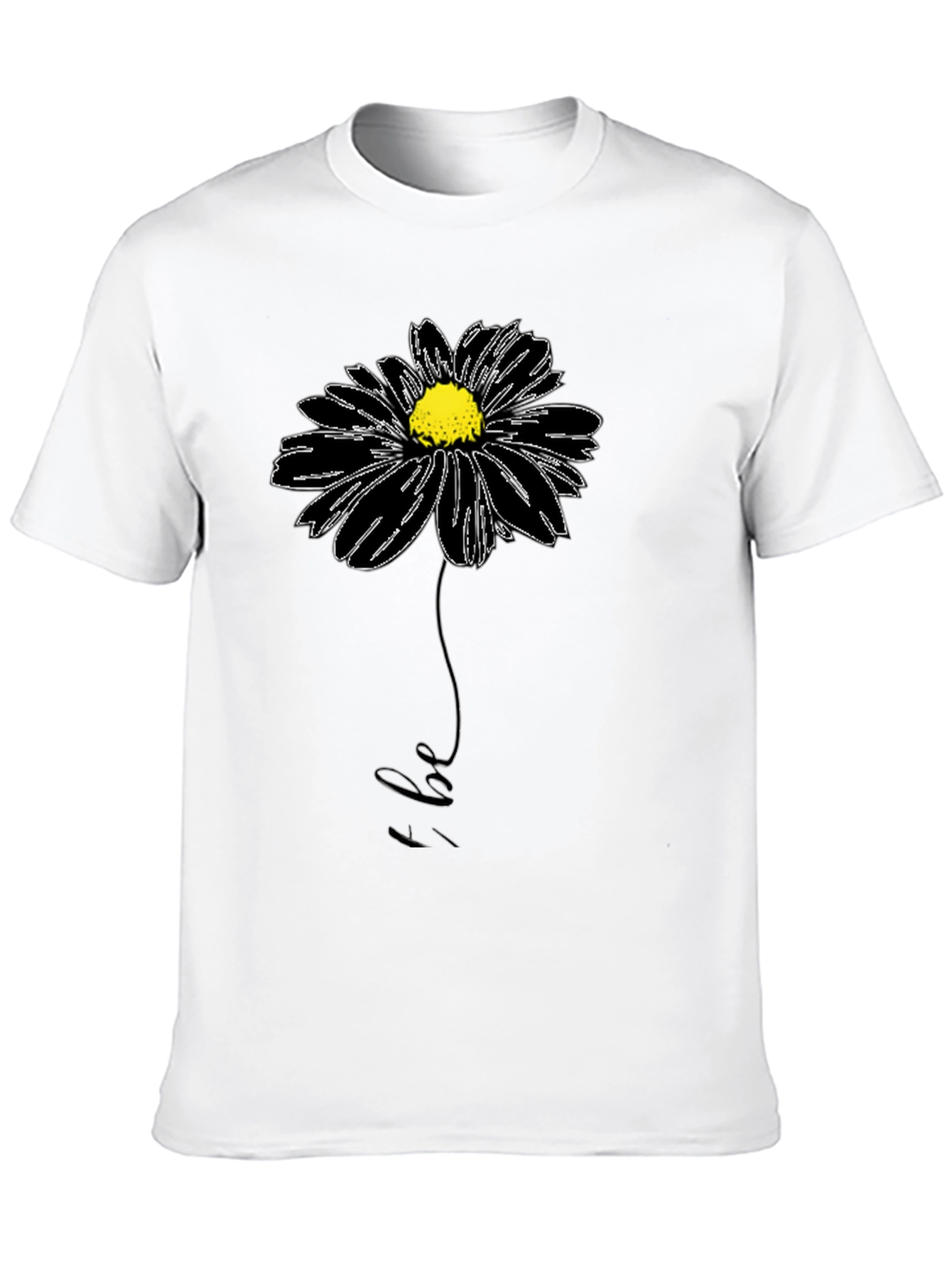 Black Floral Be Graphic Tee