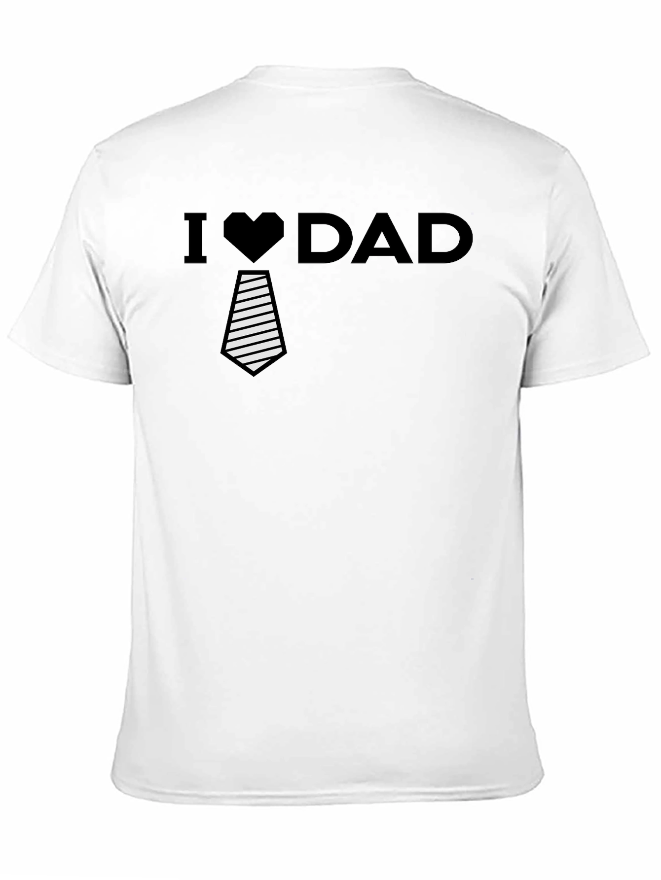 I Heart Dad Mens Black Graphic Tee