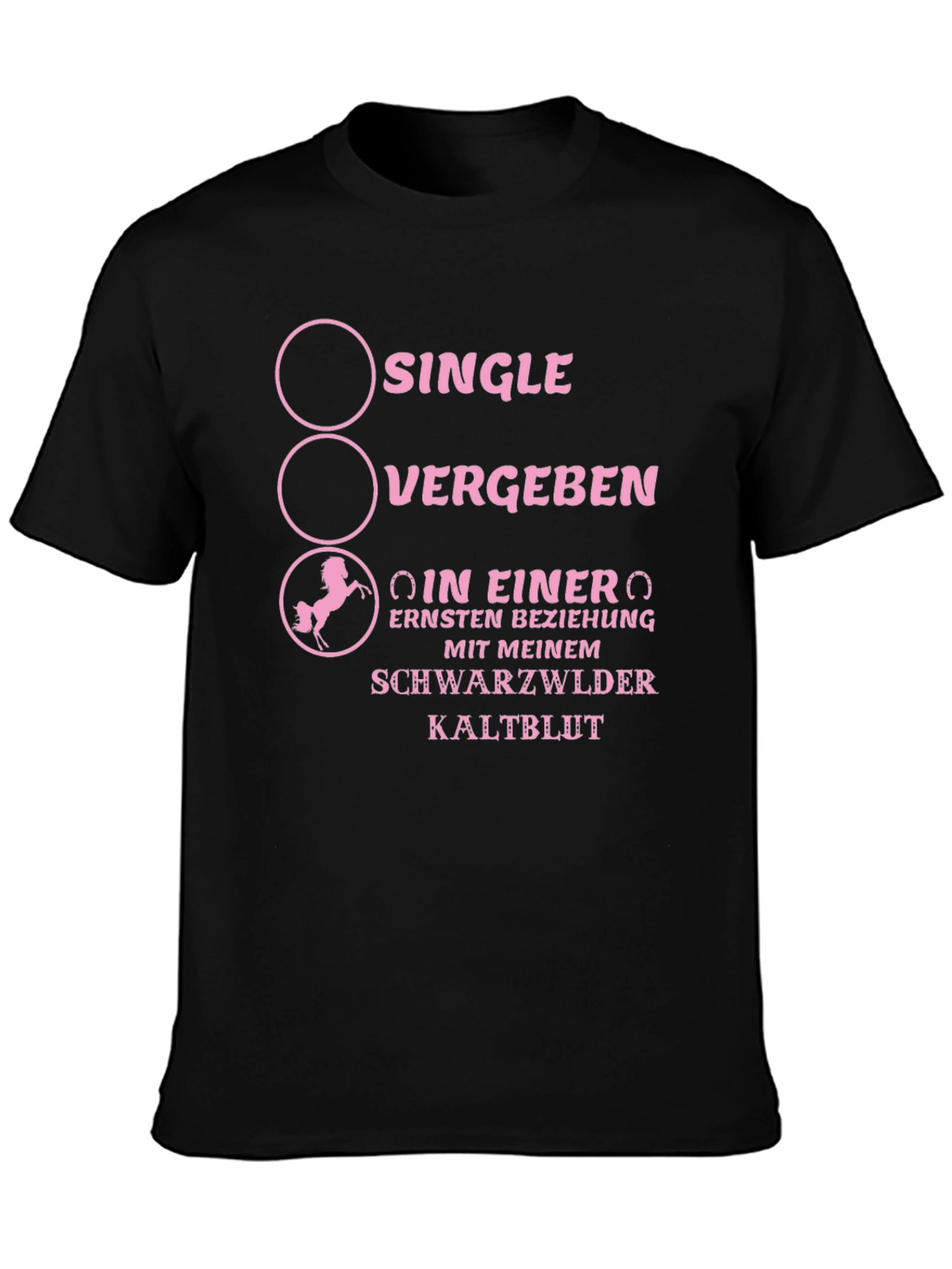 Single? Taken? Heavy Horse T-Shirt