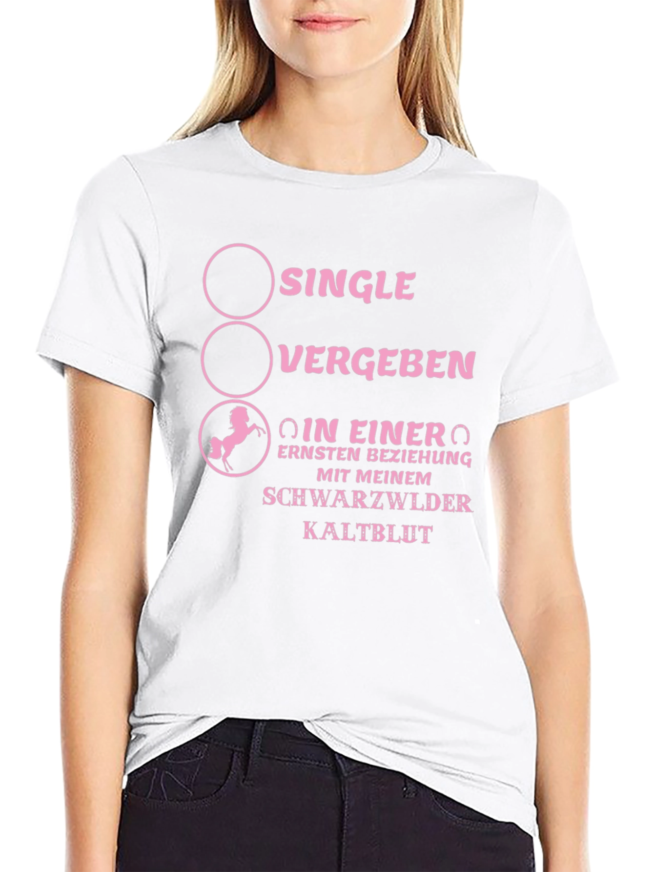 Single? Taken? Heavy Horse T-Shirt