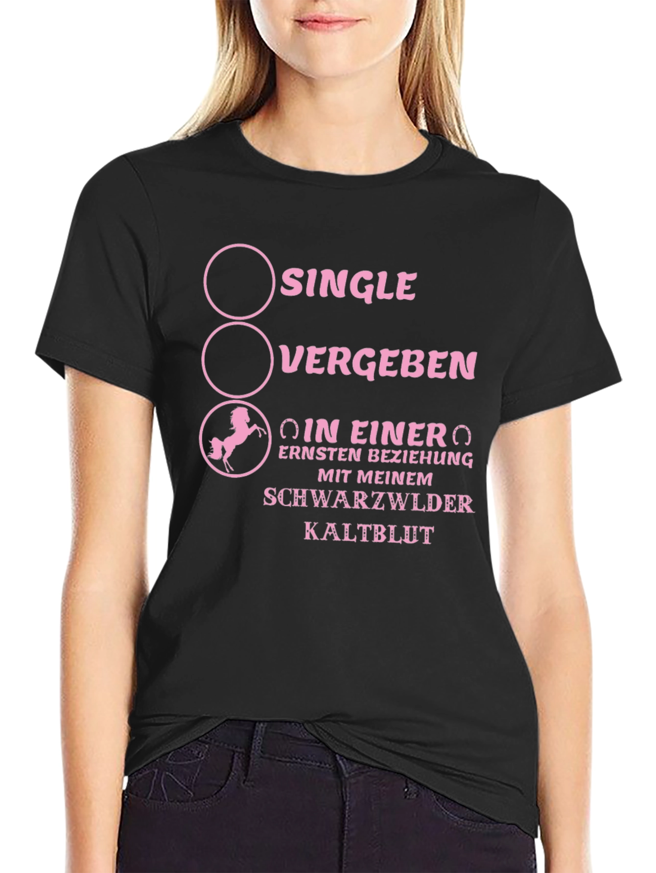Single? Taken? Heavy Horse T-Shirt