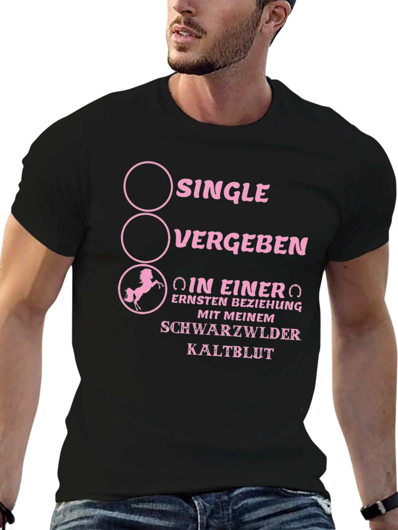 Single? Taken? Heavy Horse T-Shirt