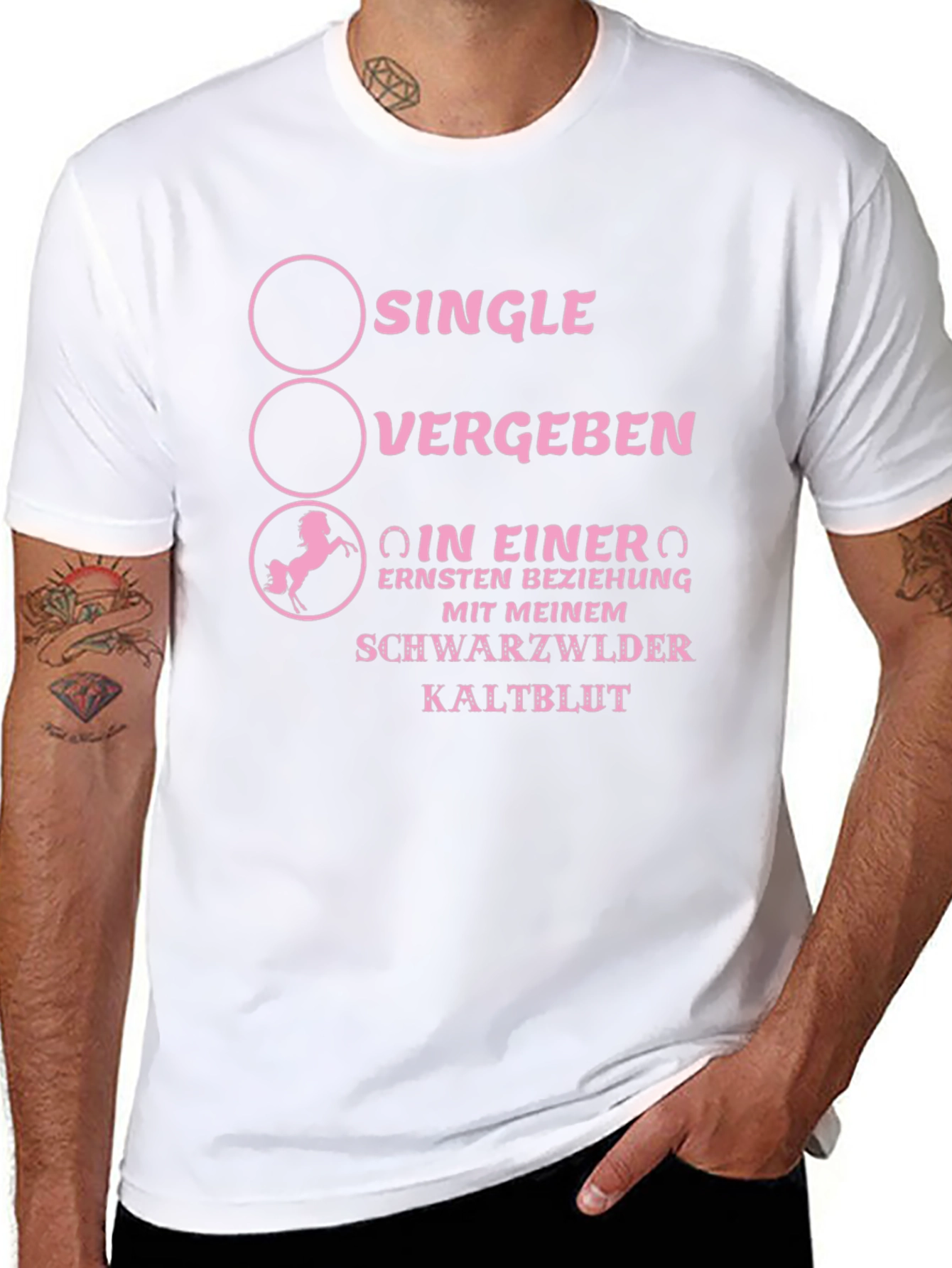 Single? Taken? Heavy Horse T-Shirt