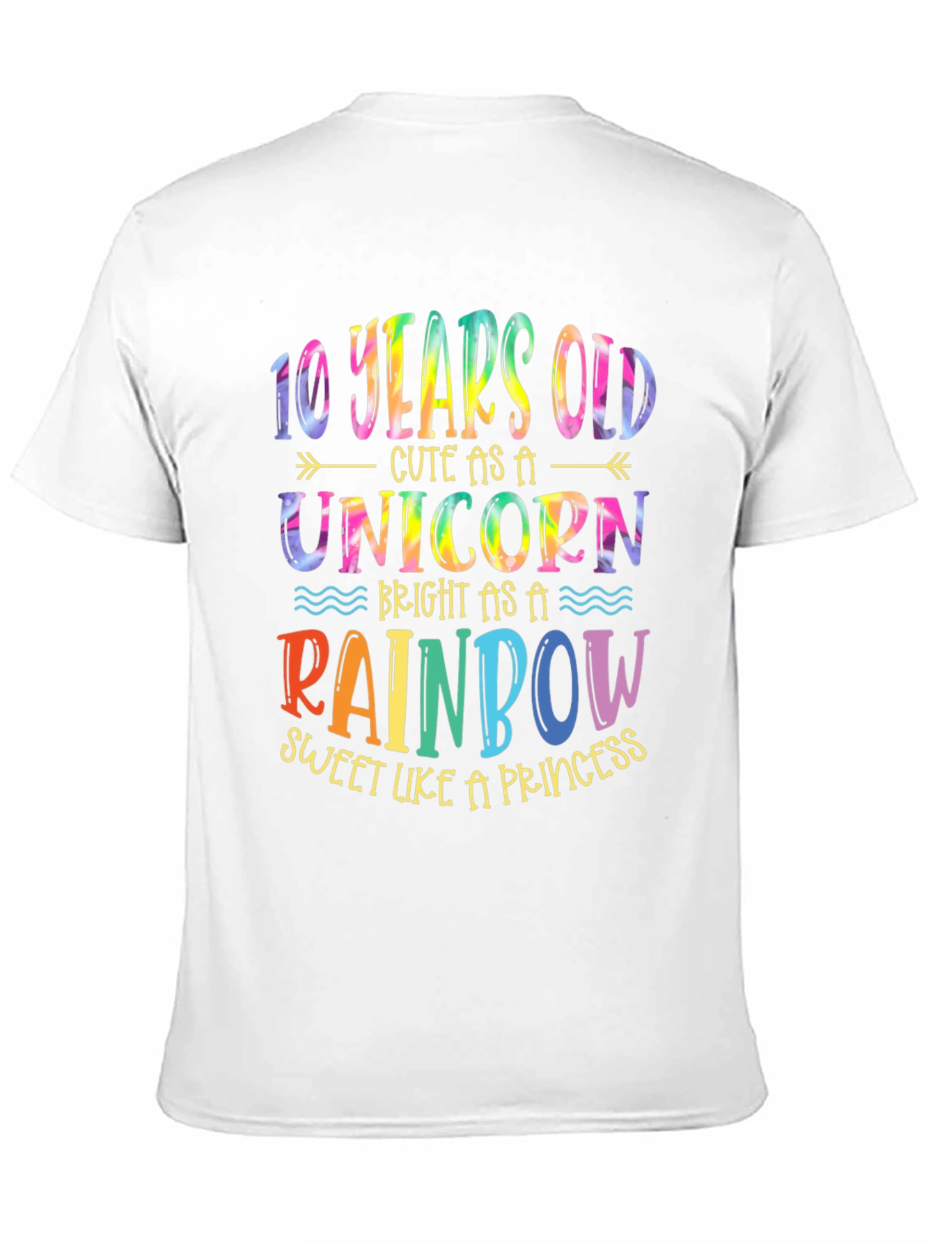 10 Years Old Unicorn Rainbow T-Shirt