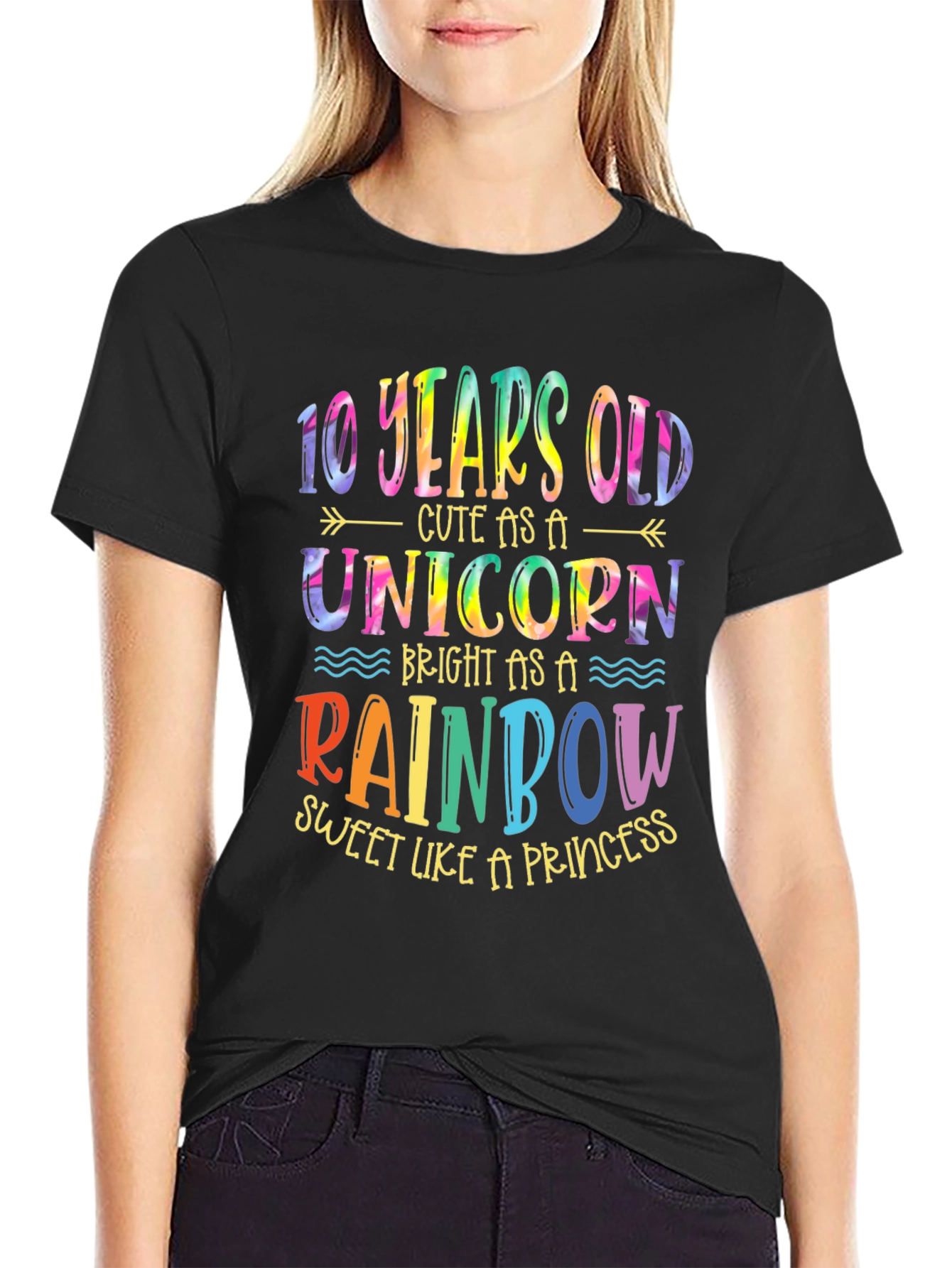 10 Years Old Unicorn Rainbow T-Shirt
