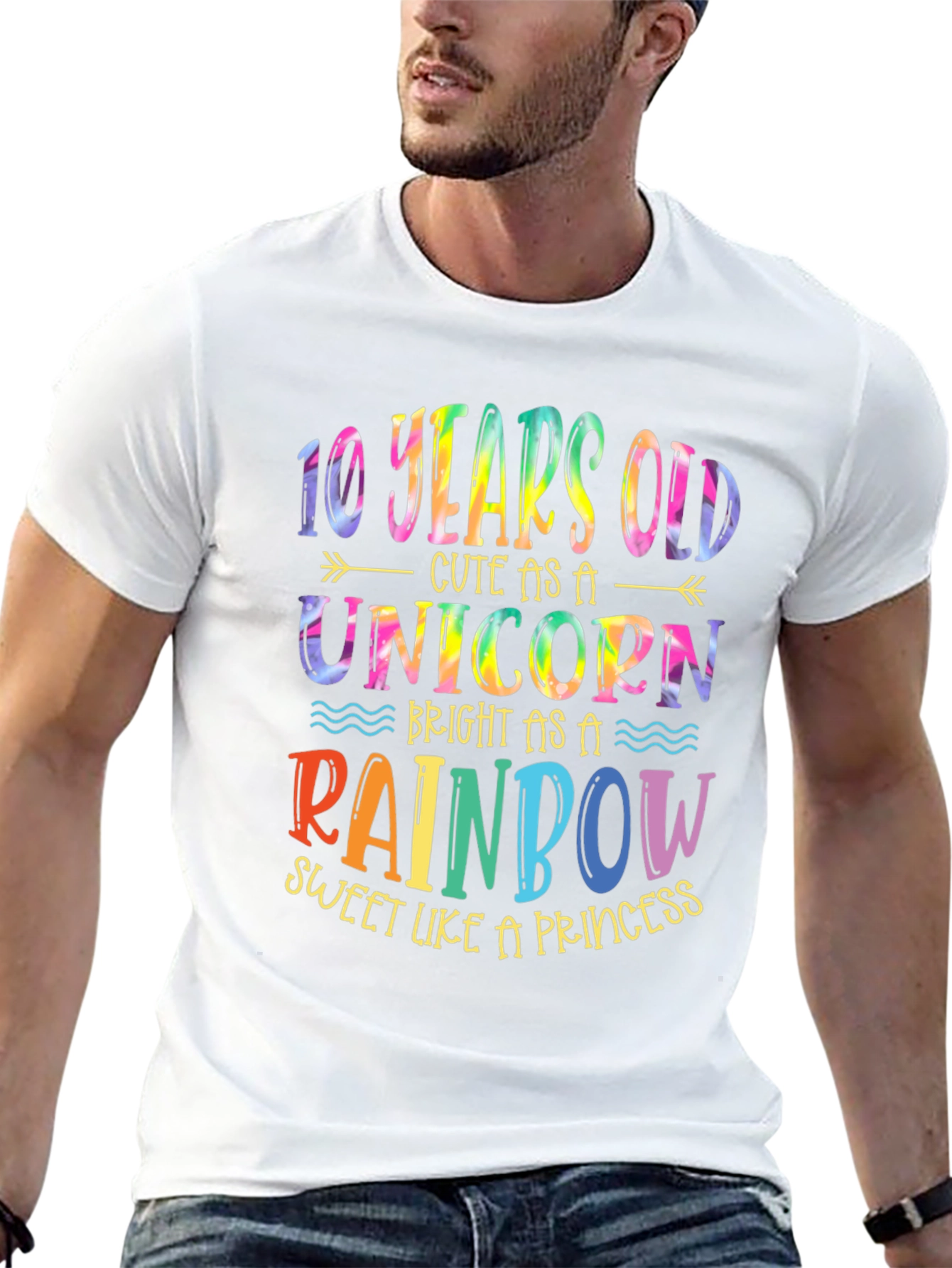 10 Years Old Unicorn Rainbow T-Shirt