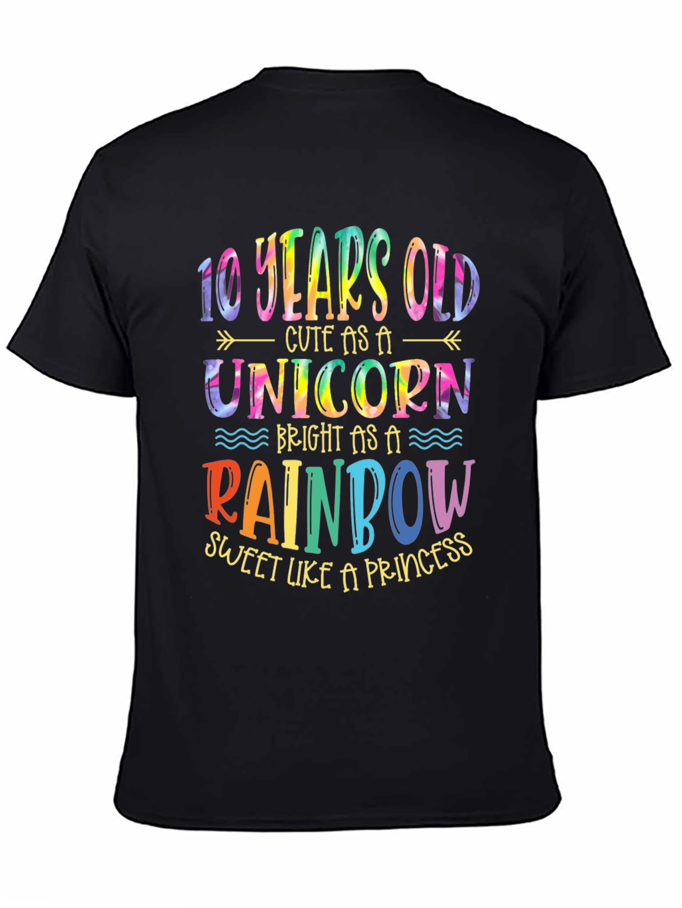 10 Years Old Unicorn Rainbow T-Shirt