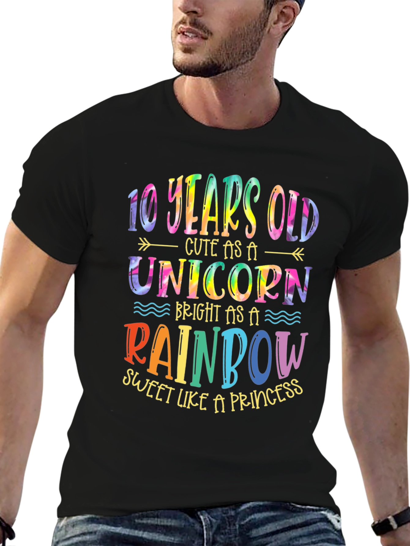 10 Years Old Unicorn Rainbow T-Shirt