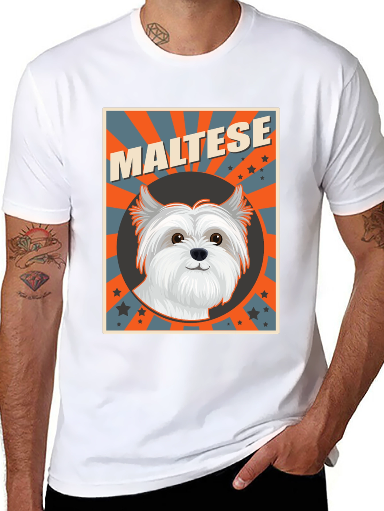 Maltese Dog Breed T-Shirt Cute Pet Tee