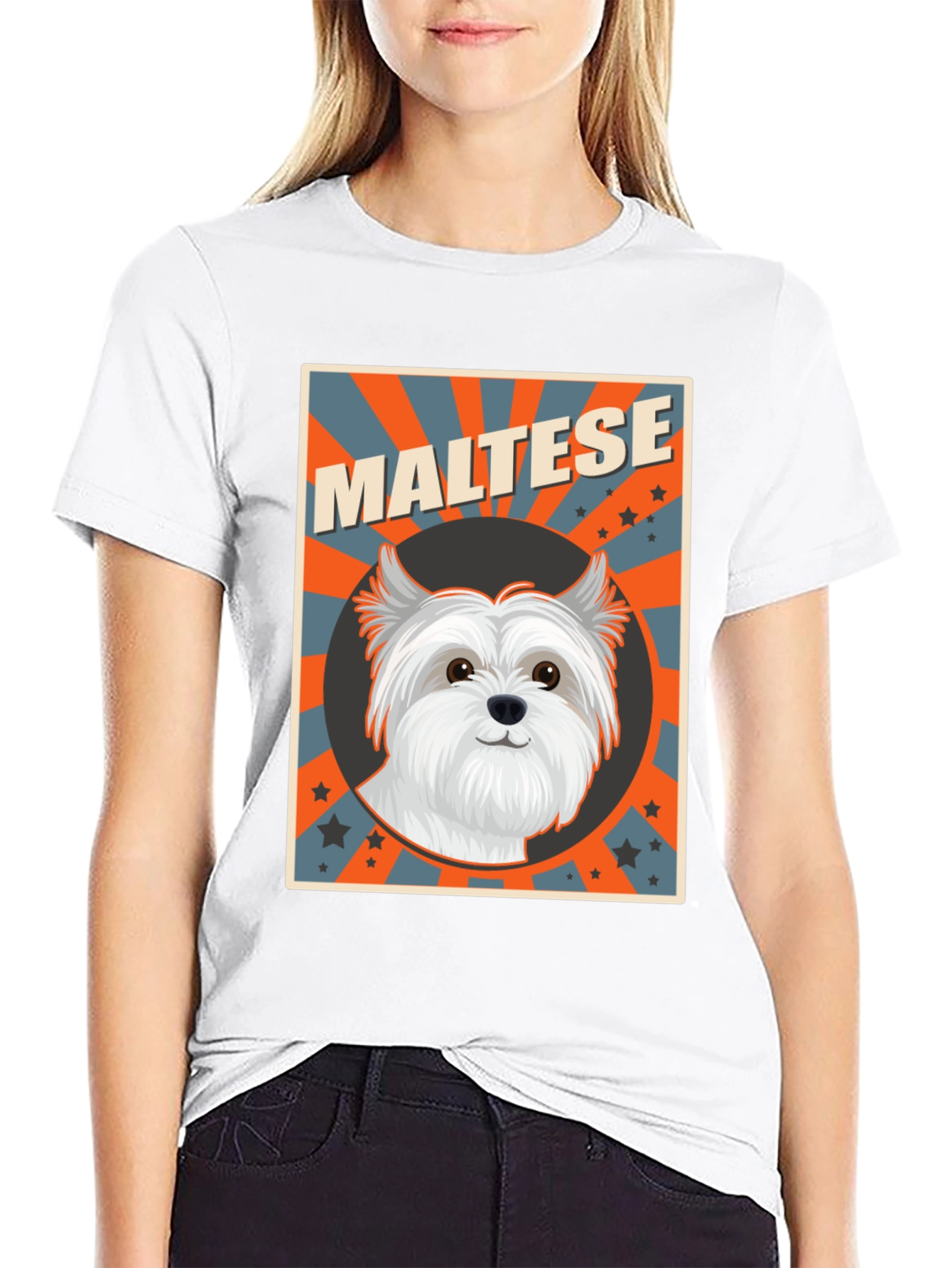 Maltese Dog Breed T-Shirt Cute Pet Tee