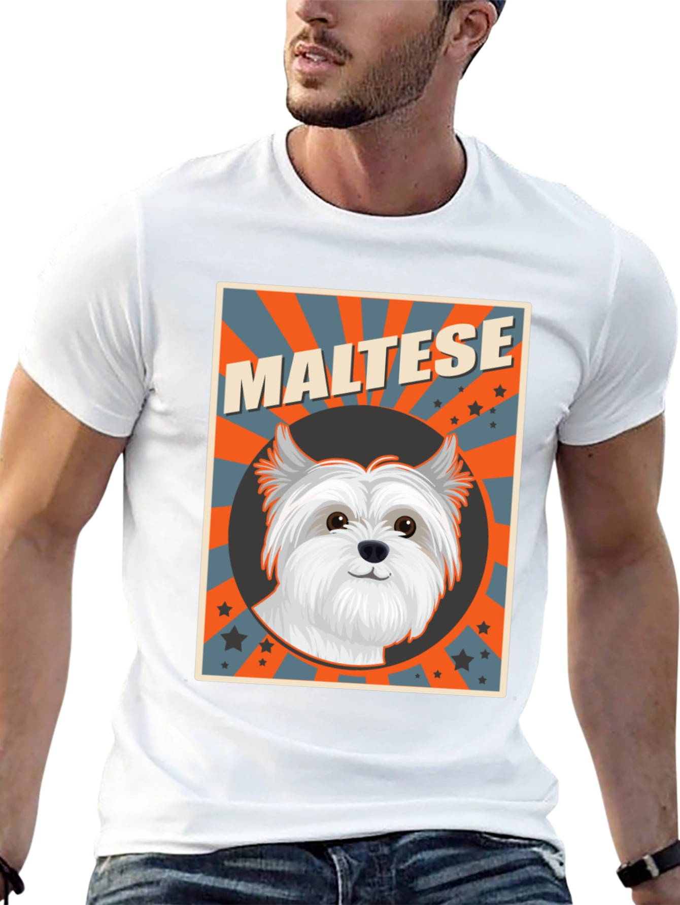 Maltese Dog Breed T-Shirt Cute Pet Tee