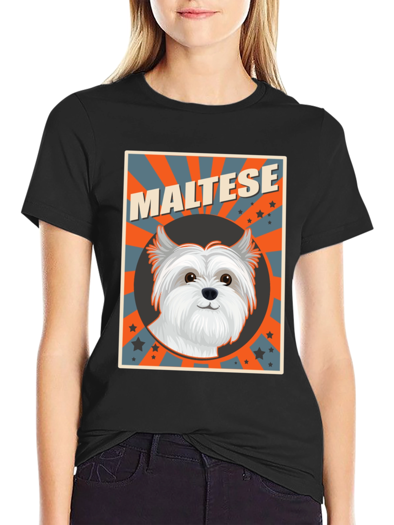 Maltese Dog Breed T-Shirt Cute Pet Tee
