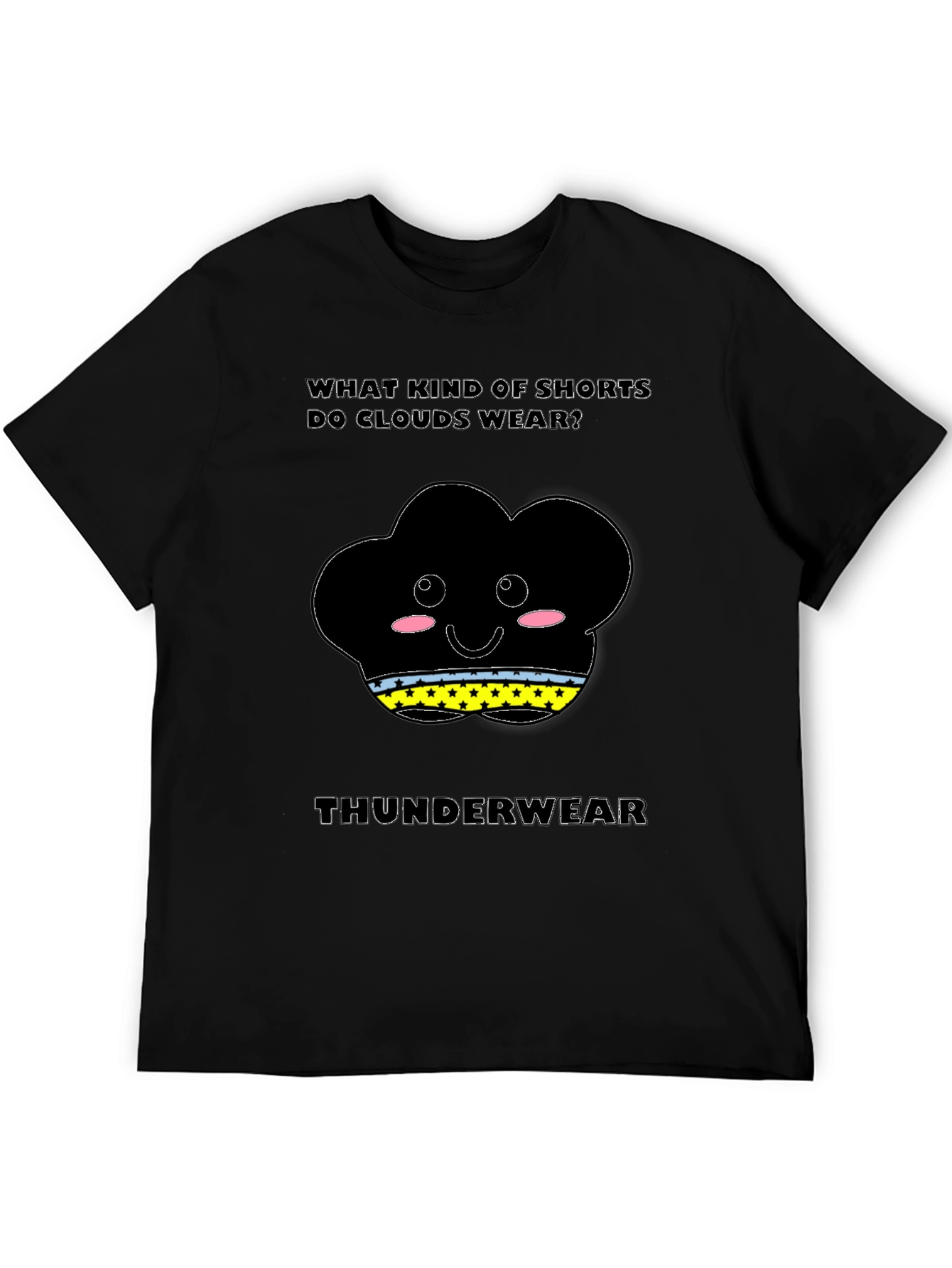 Cloud Pun T-Shirt: What Shorts Do Clouds Wear?
