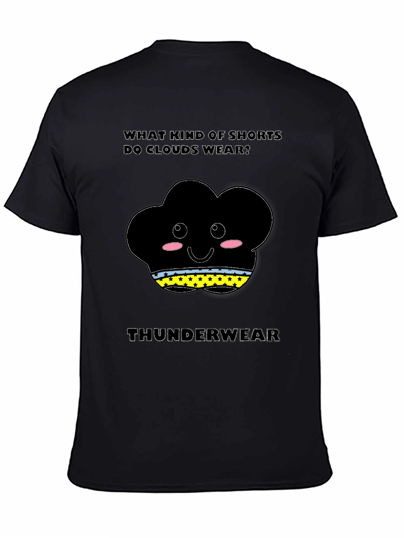Cloud Pun T-Shirt: What Shorts Do Clouds Wear?
