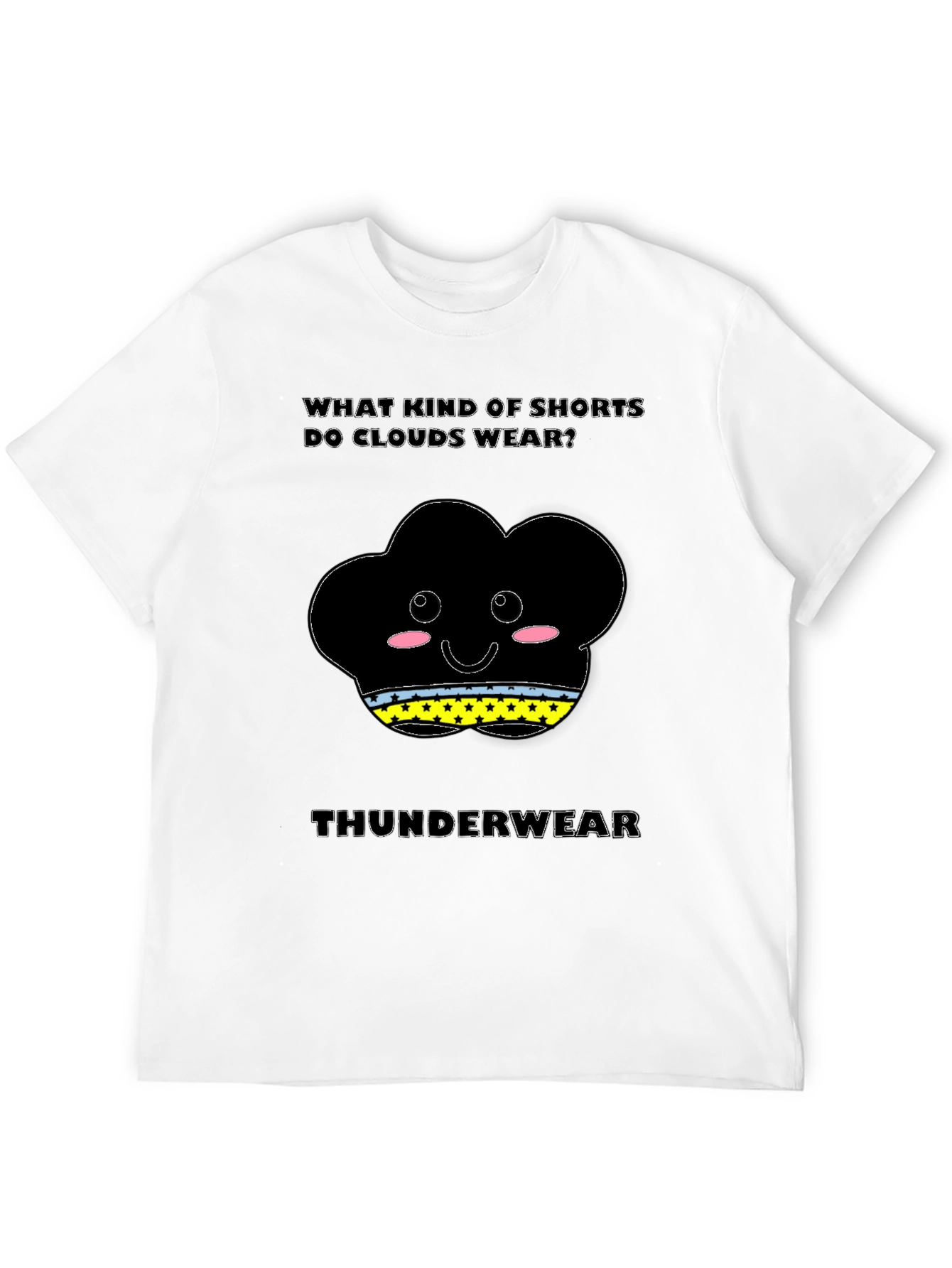 Cloud Pun T-Shirt: What Shorts Do Clouds Wear?