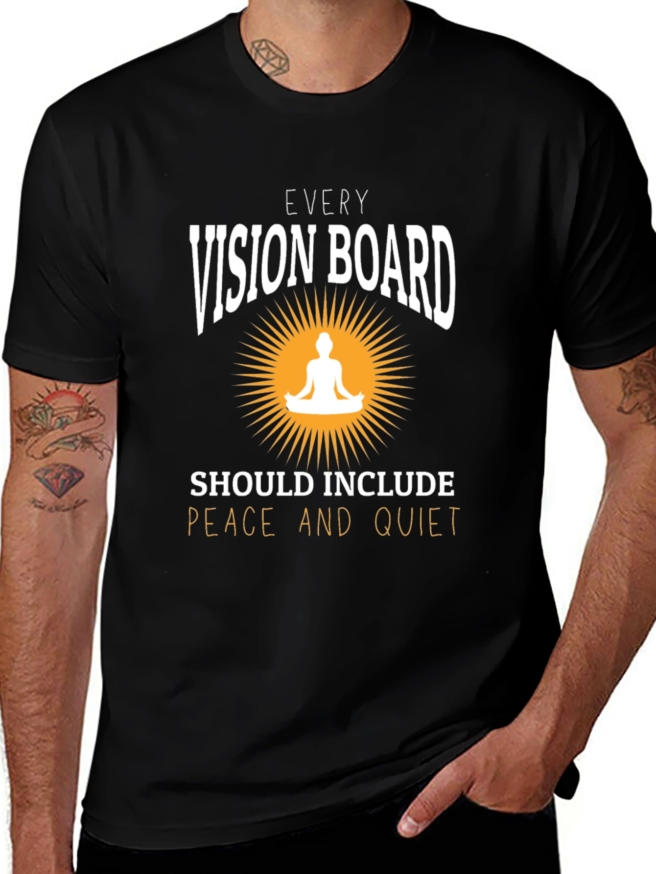 Vision Board T-Shirt - Peace and Quiet Graphic Tee