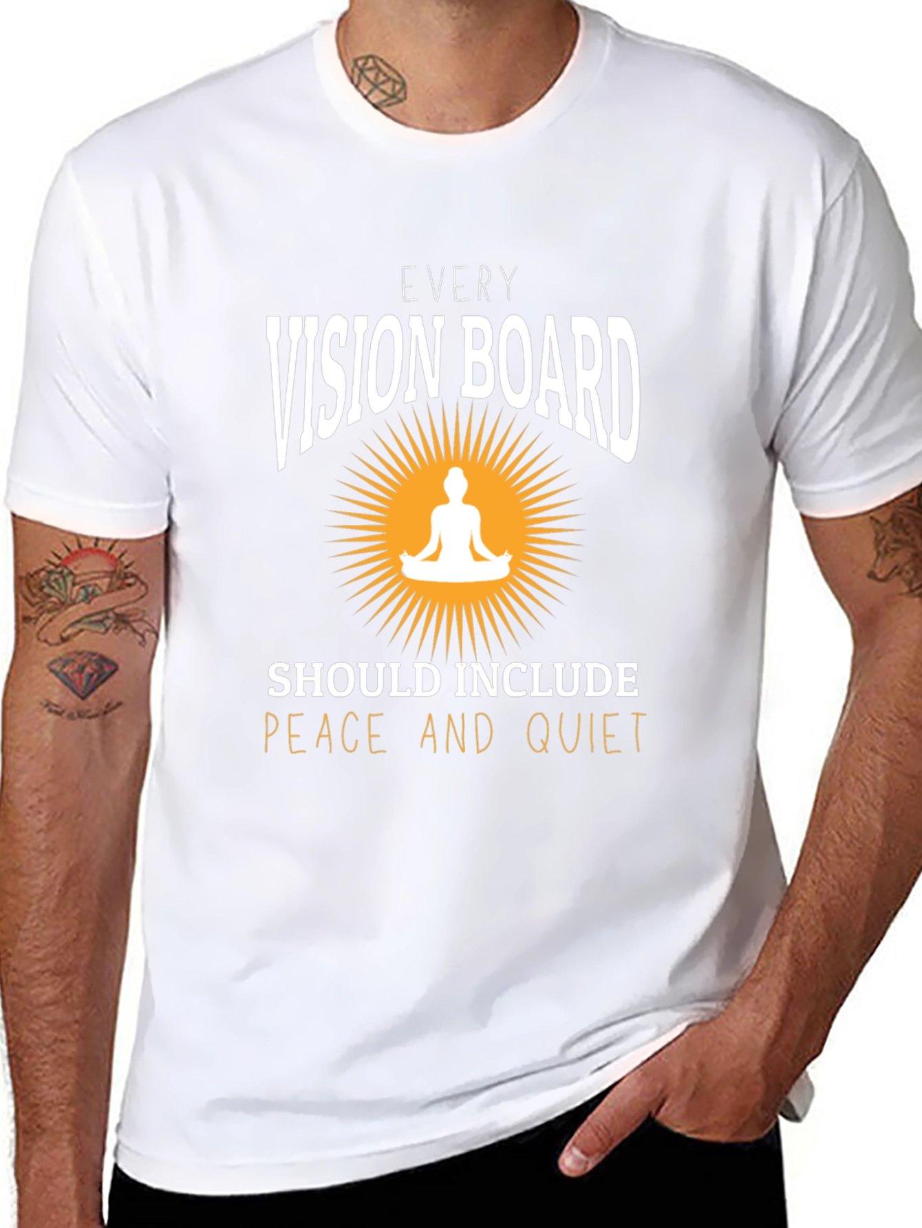 Vision Board T-Shirt - Peace and Quiet Graphic Tee