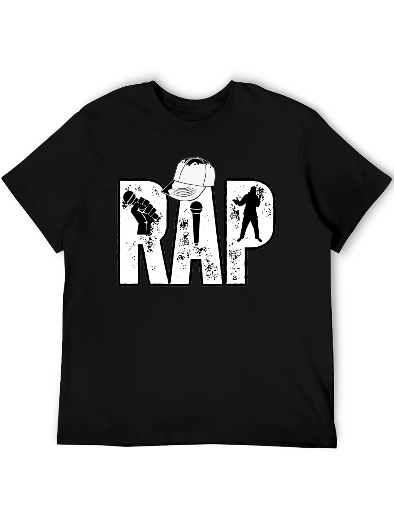 Rap Music T-Shirt - Black Hip Hop Tee