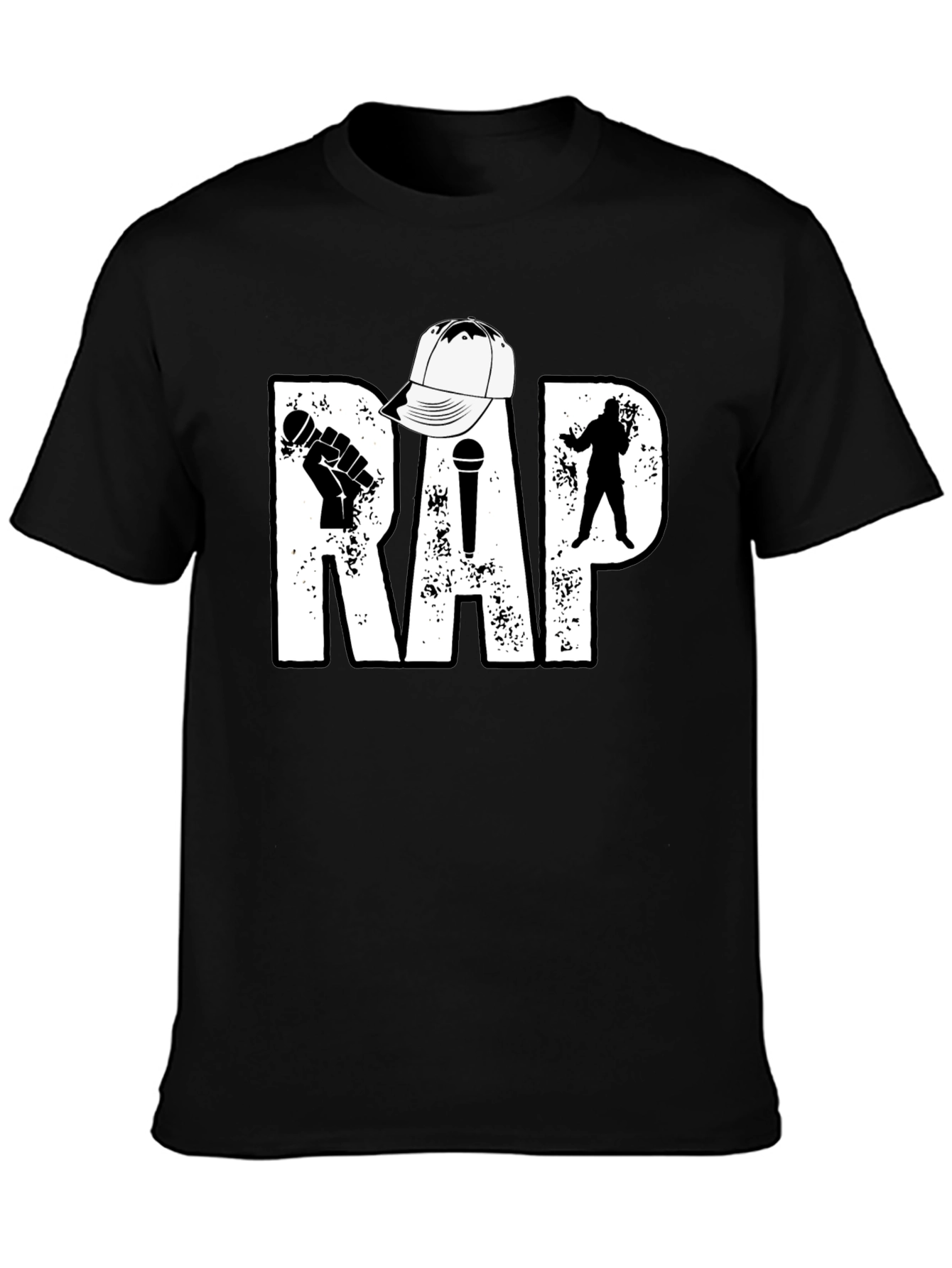 Rap Music T-Shirt - Black Hip Hop Tee
