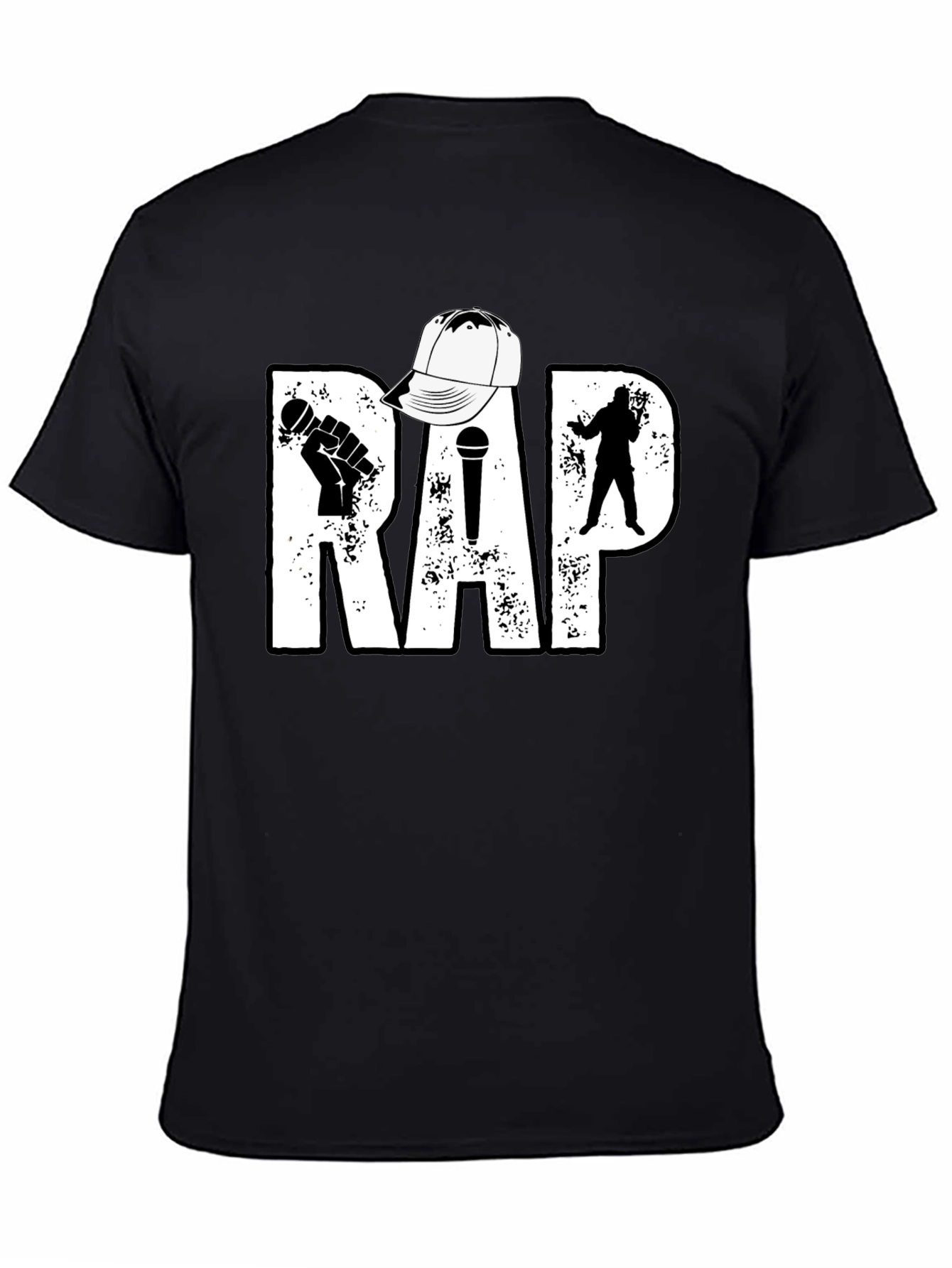 Rap Music T-Shirt - Black Hip Hop Tee