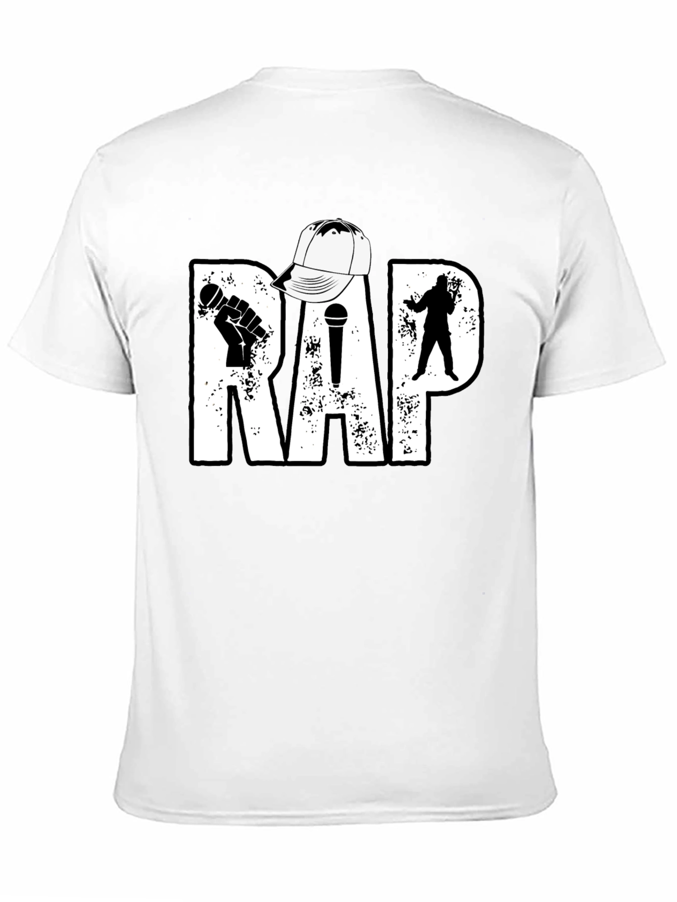 Rap Music T-Shirt - Black Hip Hop Tee