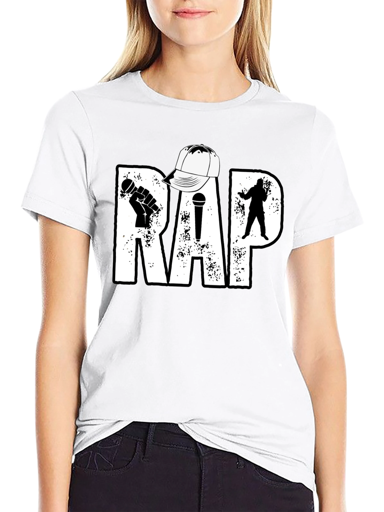 Rap Music T-Shirt - Black Hip Hop Tee
