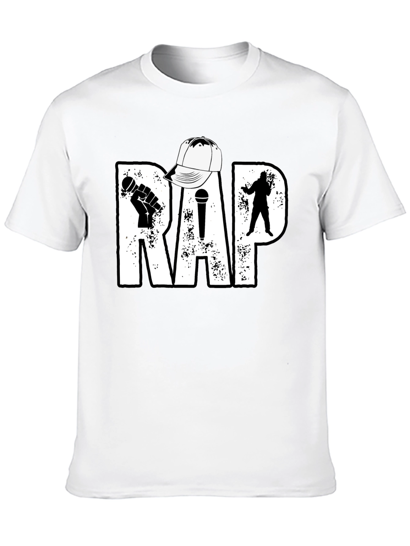Rap Music T-Shirt - Black Hip Hop Tee