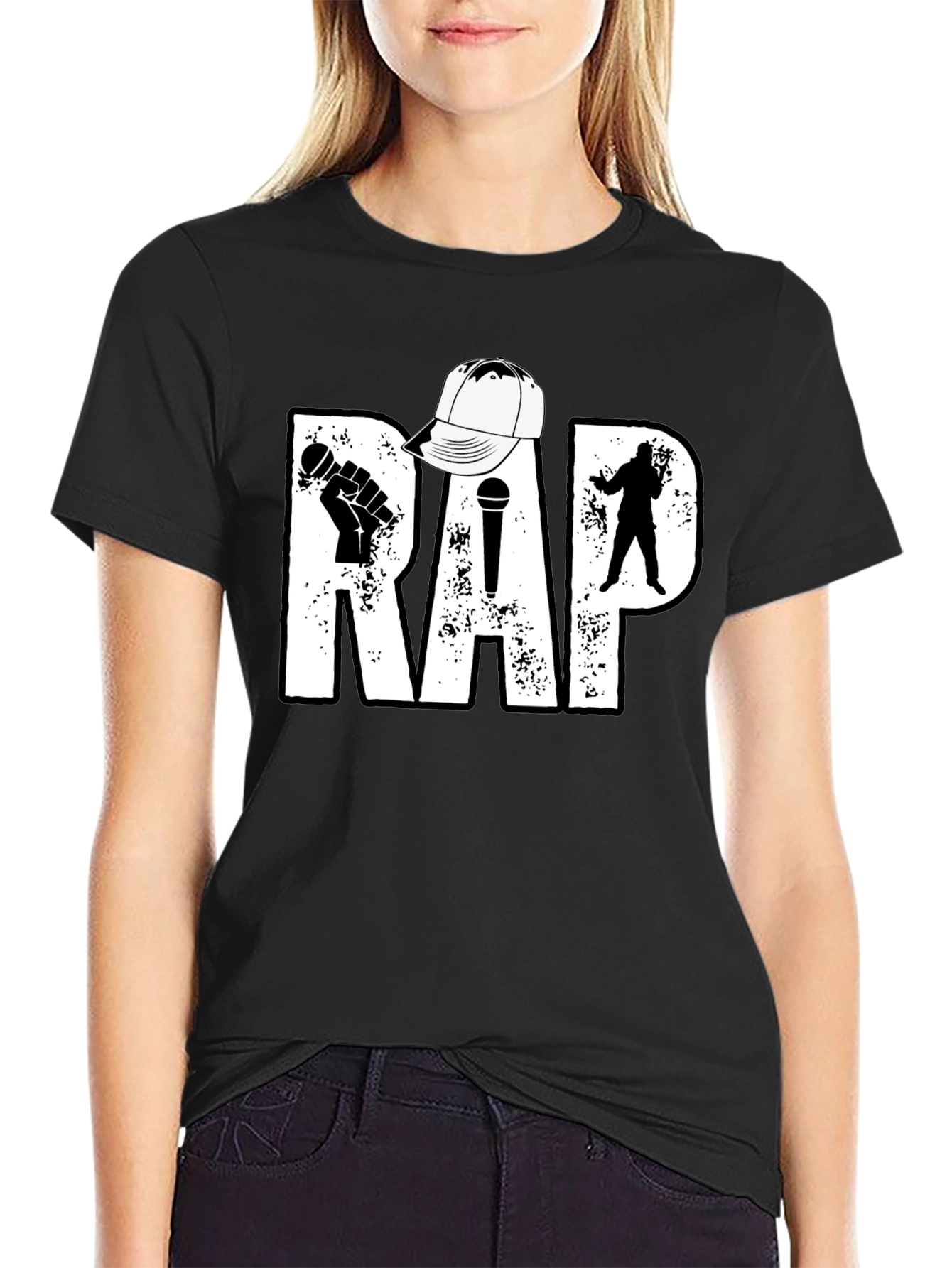 Rap Music T-Shirt - Black Hip Hop Tee