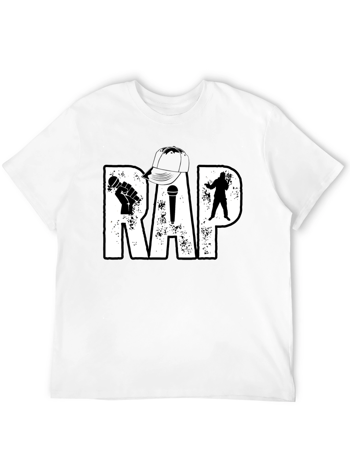 Rap Music T-Shirt - Black Hip Hop Tee