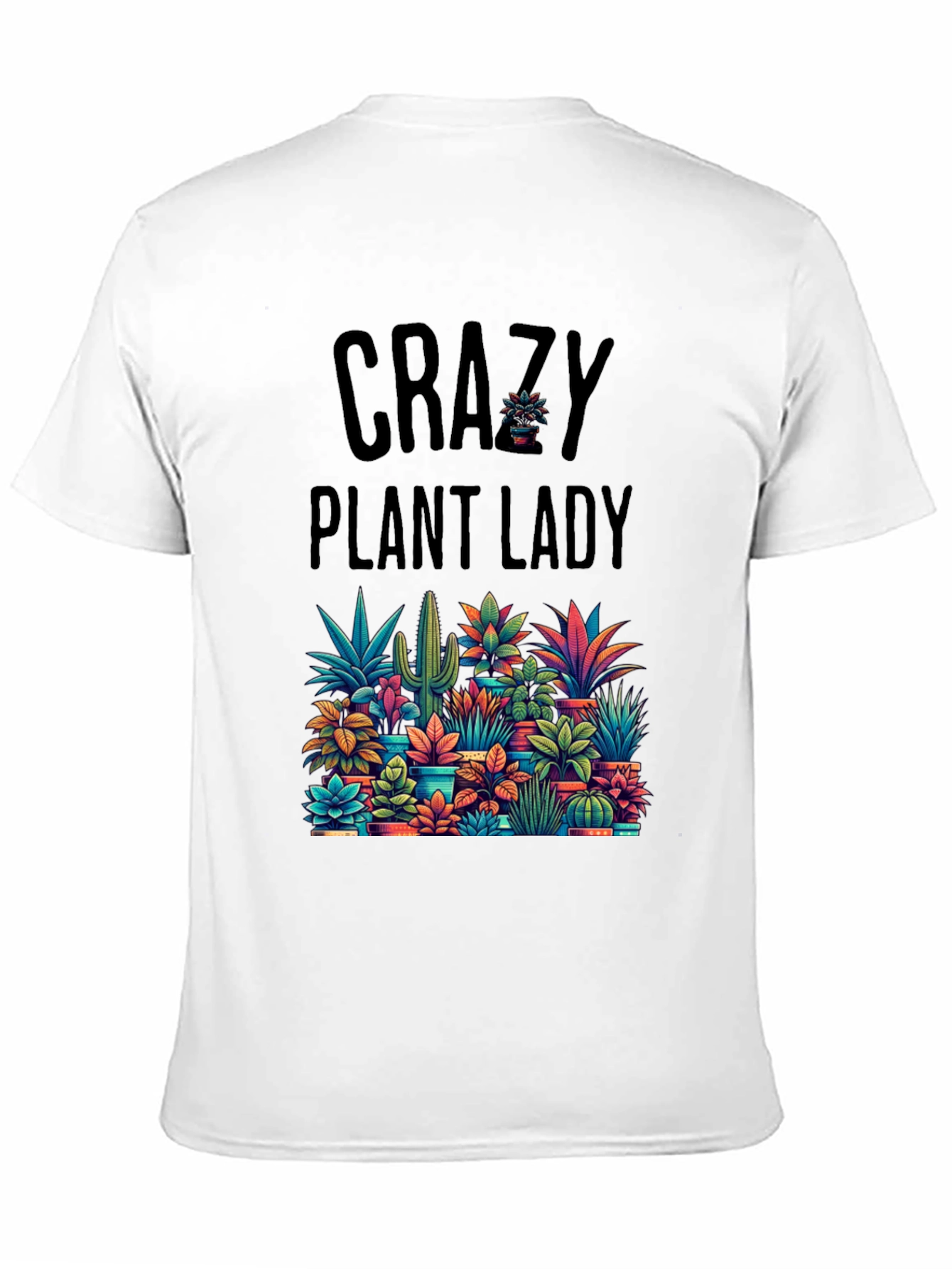 Crazy Plant Lady Graphic Tee - Nature Lover T-Shirt