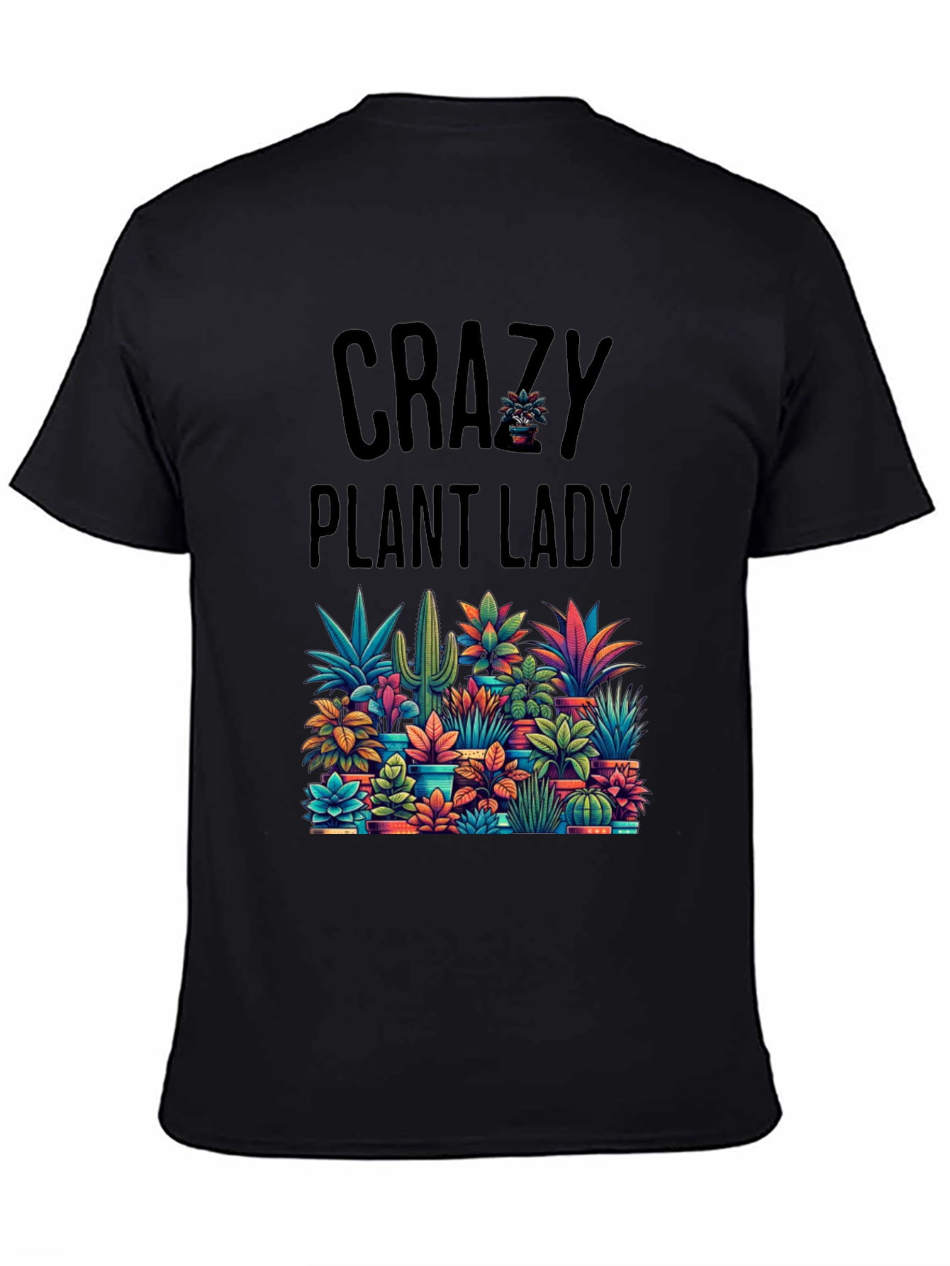 Crazy Plant Lady Graphic Tee - Nature Lover T-Shirt