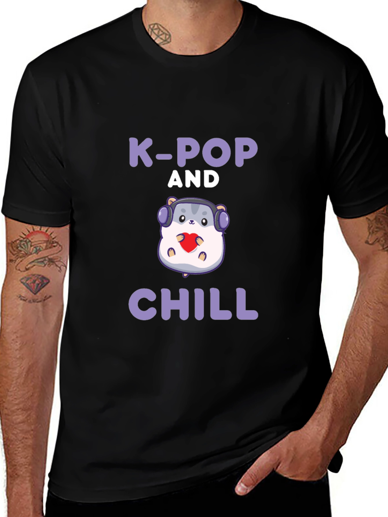 K-Pop and Chill Hamster T-Shirt