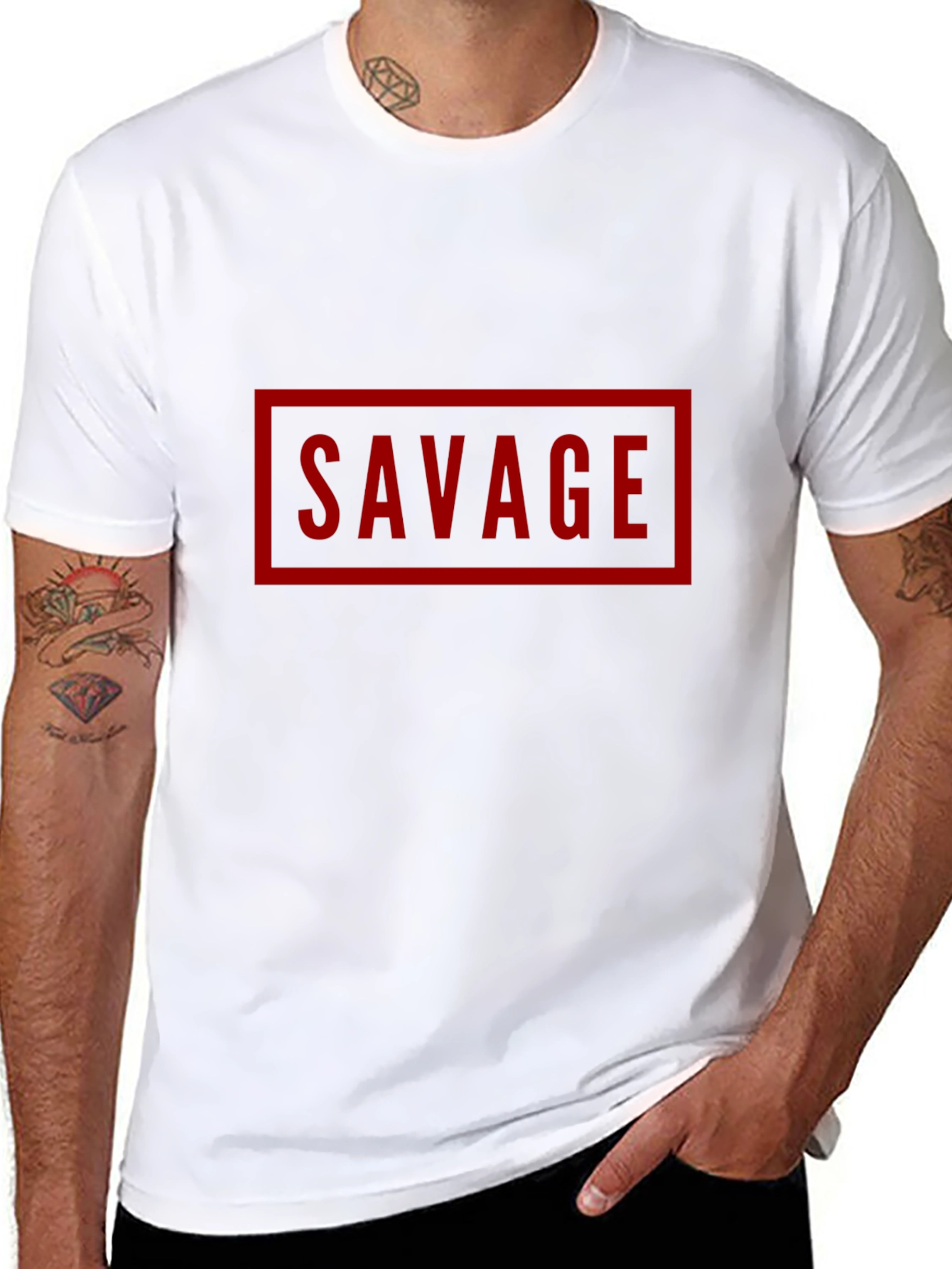 Savage Graphic Tee - Bold Statement T-Shirt