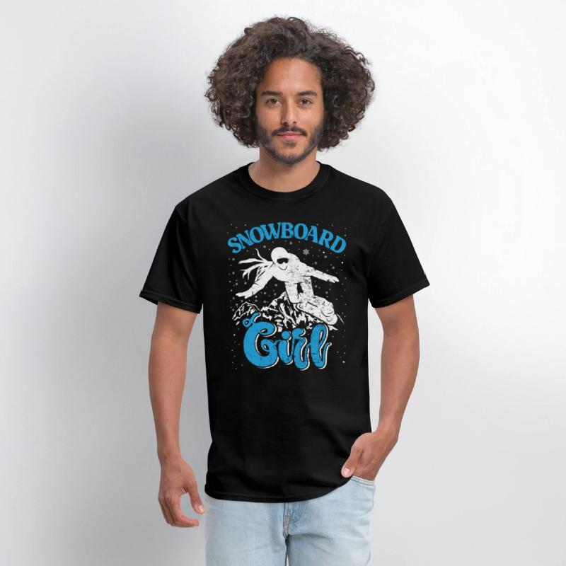 Snowboard Girl Snow Slopes Snowboarder
