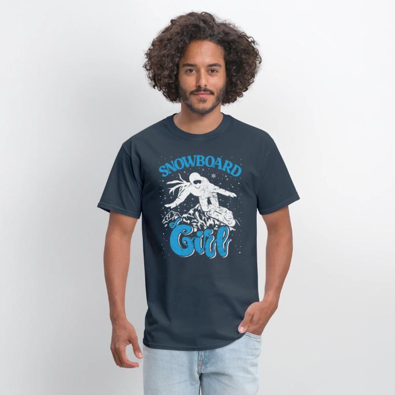 Snowboard Girl Snow Slopes Snowboarder