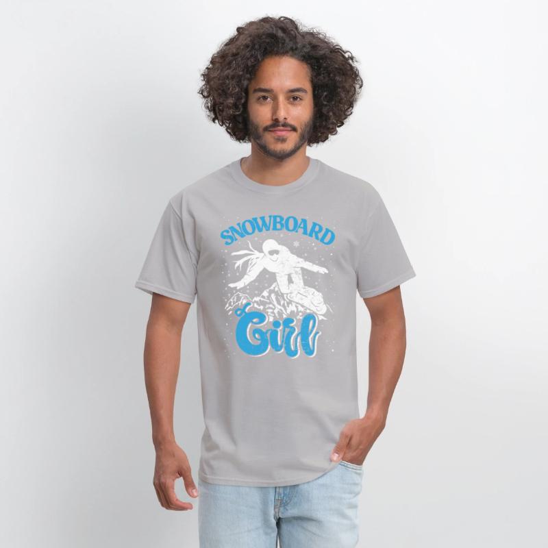 Snowboard Girl Snow Slopes Snowboarder