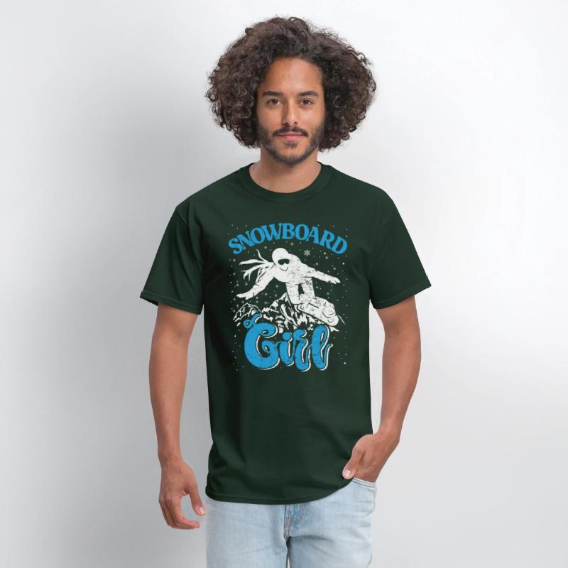 Snowboard Girl Snow Slopes Snowboarder