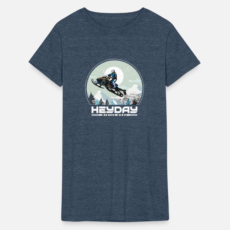 Snowmobile "Big Air" style logo. By "Hey Day"